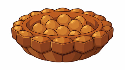 Poster - A dense heavy material that can be molded into solid structures or hollowed out to create bowls or cups. Its siness makes it durable for play and. Cartoon Vector.