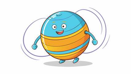 Fototapete - A large round toy that comes in bright neon colors and makes a satisfying swooshing sound when twirled around the waist or arms. It is lightweight and. Cartoon Vector.