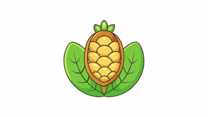 Aufkleber - A plantbased protein source that packs a punch of essential amino acids with a delicate and delicate structure similar to that of millet.  on white. Cartoon Vector.