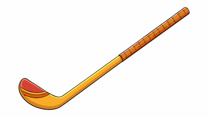 Fototapete - A shorter version of a regular hockey stick used by young players. It is made of lightweight plastic and has a straight shaft with a curved blade. Cartoon Vector.