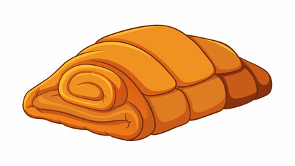 Aufkleber - A soft cozy blanket with a warm orange hue perfect for snuggling up with on a chilly autumn evening.  on white background . Cartoon Vector.