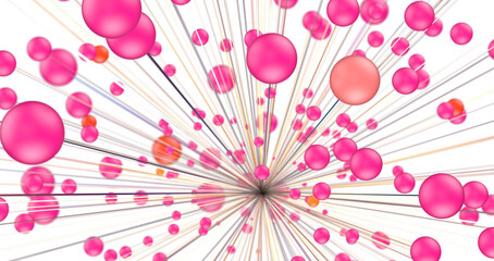 Poster - Abstract plexus blue geometry background. Digital technology network connection concept. 3D rendered illustration