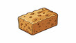 © DigitalSpace - An unseasoned block of seitan made from pure wheat gluten with a neutral and chewy texture. It can be easily marinated or flad to create a variety of. Cartoon Vector.