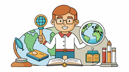 Poster - Another important characteristic of anthropologists is their curiosity and openmindedness towards different cultures. They strive to understand and. Cartoon Vector.