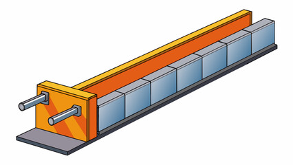 Aufkleber - In construction a horizontal bar is a steel reinforcement beam that is embedded horizontally within concrete walls or floors to provide strength and. Cartoon Vector.