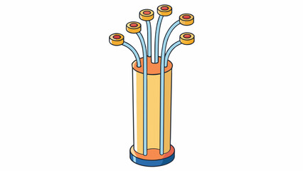 Poster - Next is a tall slender tube with several smaller tubes attached to the side. When you blow into the top the smaller tubes start to vibrate and make a. Cartoon Vector.