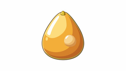 Fototapete - Smooth pearshaped object with a hard glossy surface. Its color may vary from brown to pastel shades. Inside a small round yolk is encased in a thick. Cartoon Vector.