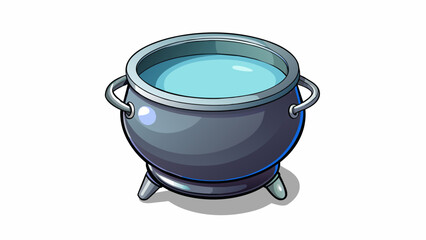 Poster - The cauldron was a sleek modern creation fashioned from gleaming stainless steel. Its precise measurements and smooth surface made it perfect for. Cartoon Vector.