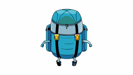 Poster - The backpack rain cover has a secure fitting system with adjustable ss ensuring a perfect fit on various backpack sizes. It also has a reinforced. Cartoon Vector.