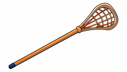 Aufkleber - The lacrosse stick is a unique combination of traditional and modern design. The handle is made from polished wood or synthetic material while the. Cartoon Vector.