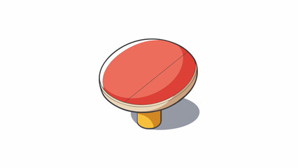Poster - The table tennis ball is a small smooth sphere with a diameter of 40mm. It has a seamless seamless surface and is made of plastic giving it a crisp. Cartoon Vector.