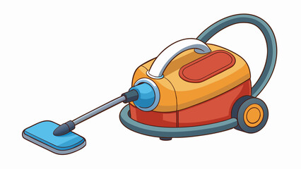 Aufkleber - With its compact size and durable construction this play vacuum is perfect for little hands to push and maneuver around the room. It also has a. Cartoon Vector.