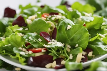 'salad isolated white background leafs vegetable lettuce vegetarian vibrant green diet snack organic leaf head calorie dieting epicure object lifestyle healthy vitamin grocery plant low herb lush'