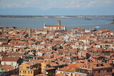 Fototapeta Niebo - Mantova Italy 10 09 2023 . Red tiled roofs in the city of Mantua.