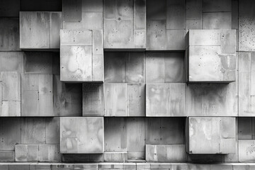 Aufkleber - A minimalist pattern of staggered, monochromatic rectangles, creating a sense of rhythm and repetition,