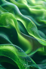 Poster - A dynamic gradient from neon green to deep green, designed for sports and fitness industry marketing,