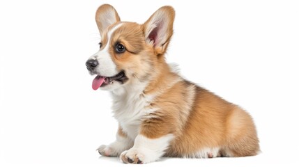 Canvas Print - A Playful Corgi Puppy Portrait