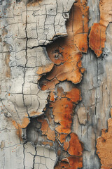 Wall Mural - A detailed view of cork, showing the natural pattern and granularity for an organic and warm texture,