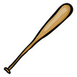Baseball Bat - Hand Drawn Doodle Icon