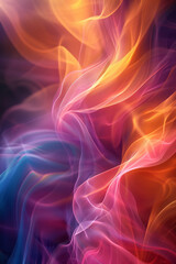 Poster - An abstract design featuring waves of color that pulse and flow like visual soundwaves,
