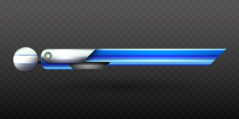 Wall Mural - Blue and Silver Colored Lower Third Title Banner for Video Broadcast Presentation