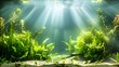 Underwater Plants: Key Players in Ocean Health and Carbon Sequestration. Concept Aquatic Ecosystem, Marine Biology, Environmental Conservation, Climate Change Adaptation