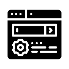 search engine glyph icon