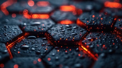 Poster - nano carbon thermal illustrated wallpaper