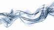 A dynamic and flowing wave with a polished 3D contour isolated on solid white background.