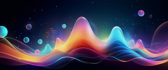 Tech Tapestry Abstract Data Streams Background