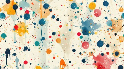 Wall Mural - multicolor paint splash texture background