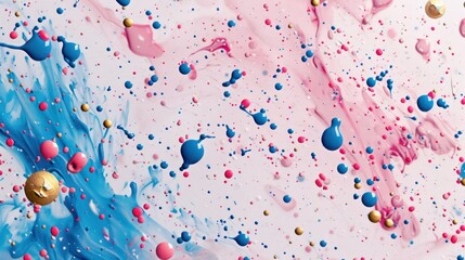 Wall Mural - multicolor paint splash texture background