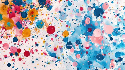 Wall Mural - multicolor paint splash texture background