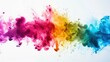 © Dekastro - colorful ink splashes on a white background