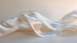 the simplicity of design with a stunning photograph of a white ribbon elegantly arranged on a neutral background.