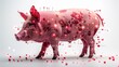 Digital Transformation Concept With a Futuristic Pig Illustration