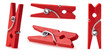 Set red clothespin