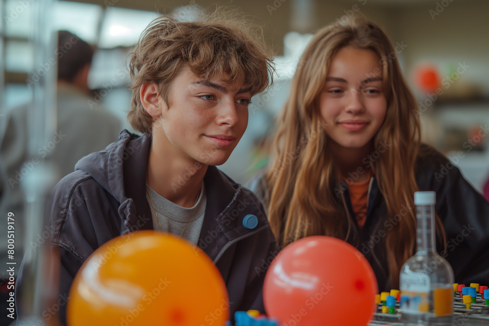 Gas Laws Exploration: Students conduct experiments to explore the principles of gas laws, using balloons, syringes, and other equipment to investigate the behavior of gases under d