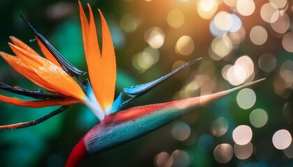 Wall Mural - Paradiesvogel Blume. 