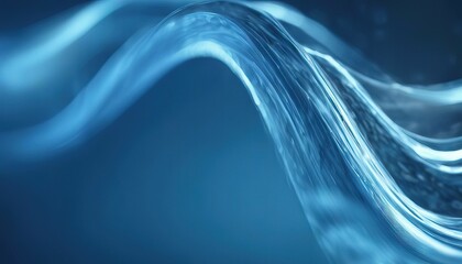 Aufkleber - 'curved blurred background light lines abstract blue wavy'