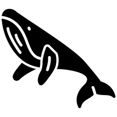 Wall Mural - Whale Icon