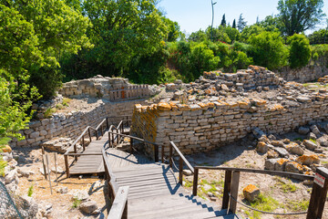 Troy ancient city in Canakkale Turkiye.