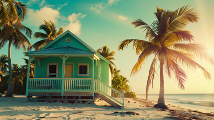 Wall Mural - house on the beach