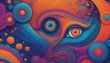 Digital Painting Psychedelic Artinspired Book Cove (2)