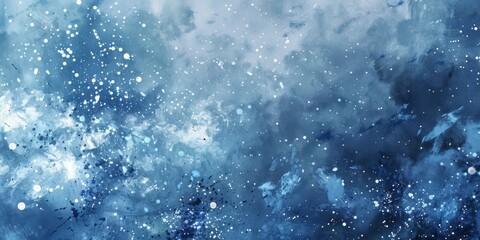 Poster - Abstract Interpretation of Starry Sky in Splatter FormsColorful Elements