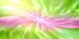 Fototapeta  - Pastel Fluidity Abstract. Bright colorful wave with a pink and green background