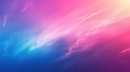 Wall Mural - An abstract representation of a galaxy with swirling pink and blue tones, dust particles and a sense of cosmic energy
