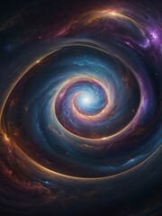 Poster - Swirling Colors Abstract Artistic ImageVibrant Hues and Dynamic Patterns