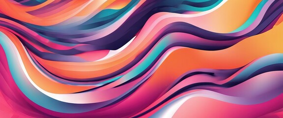 Aufkleber - 'trendy shapes eps10 background geometric composition vector gradient wavy'