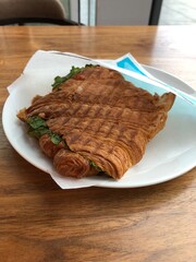 Warmed croissant from Astana